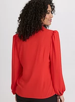 Blouse à pampilles métalliques
