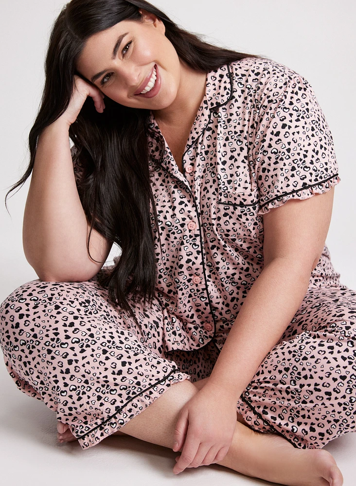 Heart Print Pyjama Set