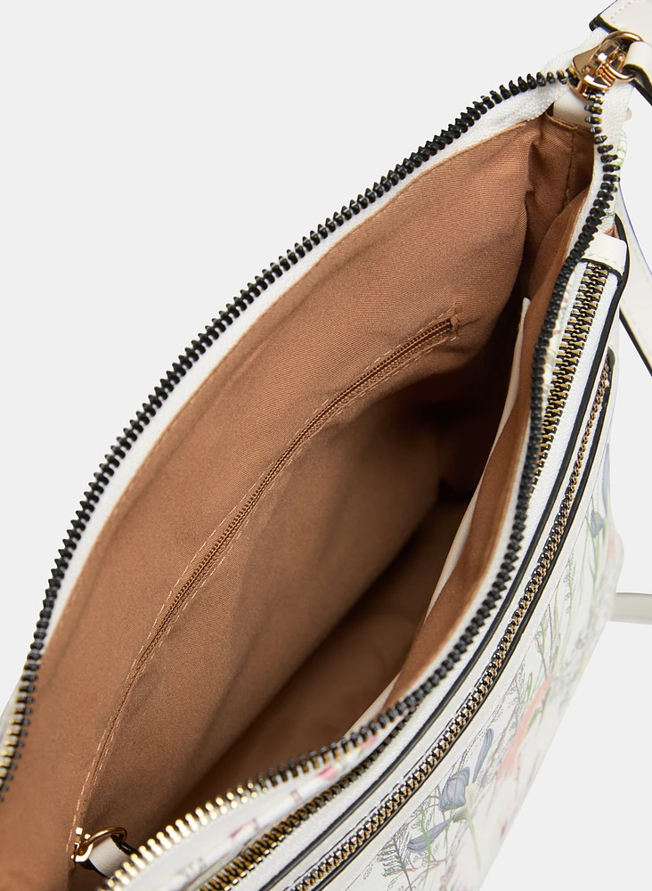 Sac floral à bandoulière