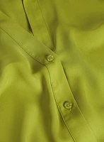 Blouse boutonnée en crêpe