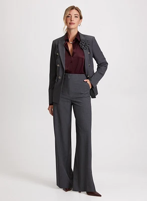 Rosette Detail Blazer & City Fit Pants