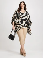 Animal Print Blouse & Pull-On Slim Leg Capris