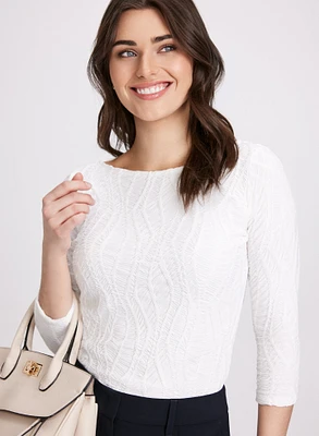 Textured Knit Top