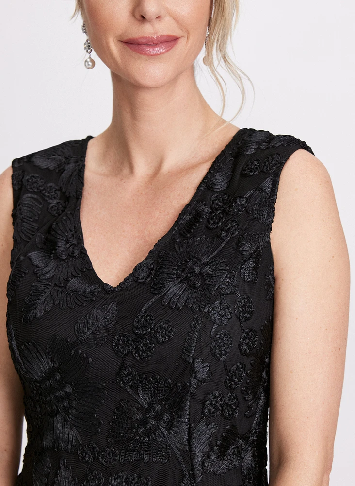 Soutache Embroidered Lace Dress