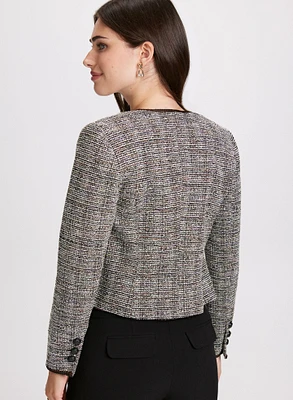 Cropped Bouclé Jacket