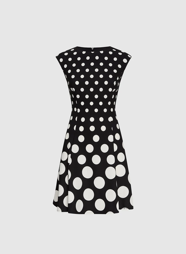 Gradient Polka Dot Dress