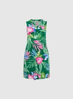 Tropical Print Dress