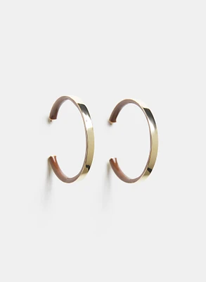 Boucles d'oreilles anneaux en résine