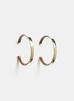 Boucles d'oreilles anneaux en résine