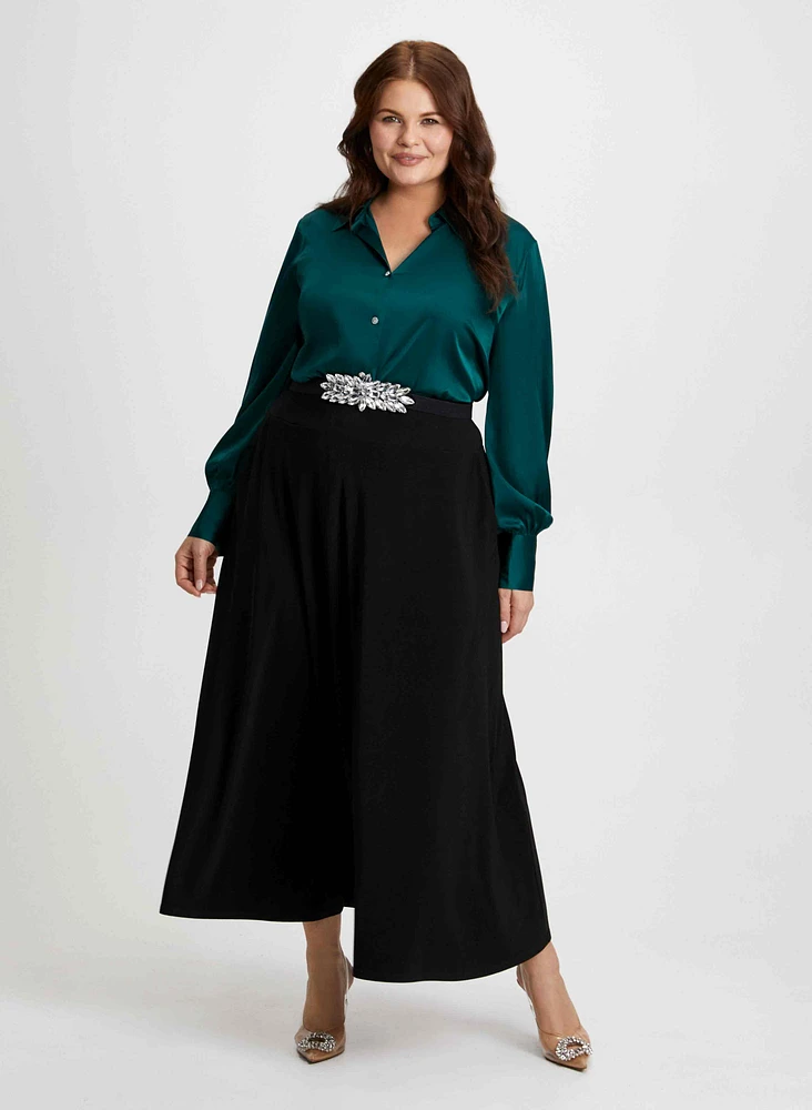 Pull-On Maxi Skirt With Pockets