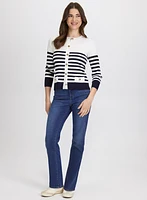 Stripe Knit Cardigan
