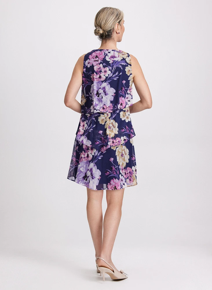 Tiered Floral Dress