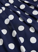 Polka Dot Chiffon Dress