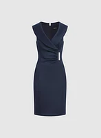 Brooch Detail Dress