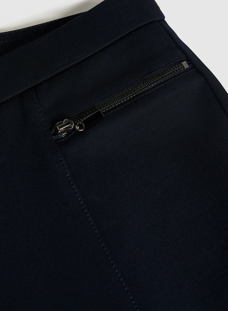 Pantalon Mia à jambe droite – court
