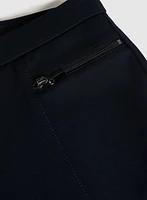 Pantalon Mia à jambe droite – court