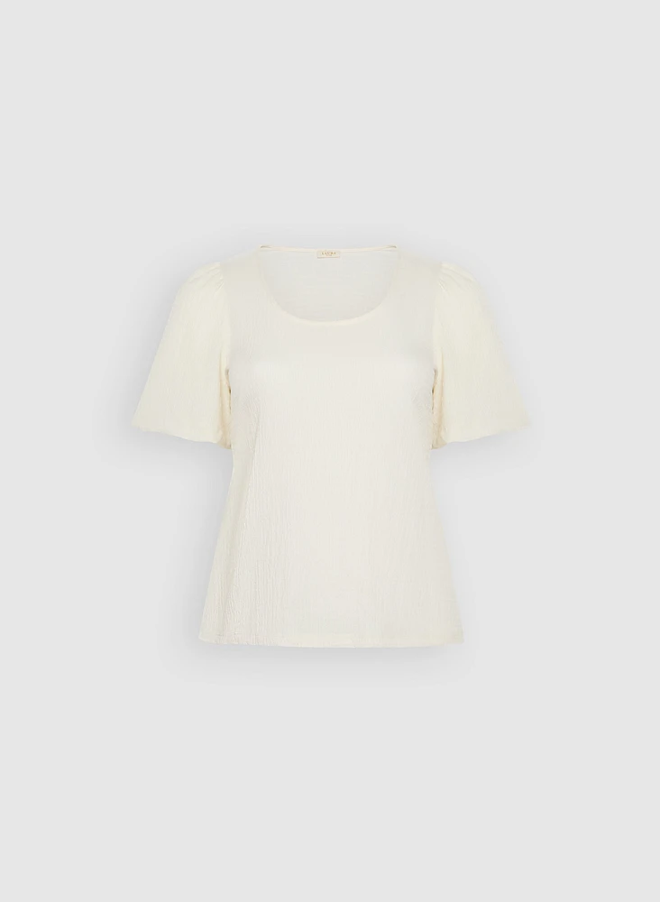 Bouffant Sleeve T-Shirt