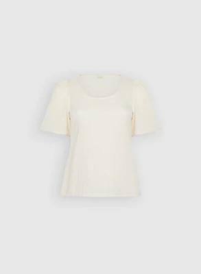 Bouffant Sleeve T-Shirt