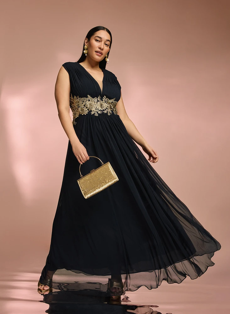 Embroidered Appliqué Dress