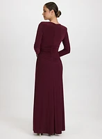 Robe à effet drapé