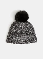 Removable Pompom Tuque