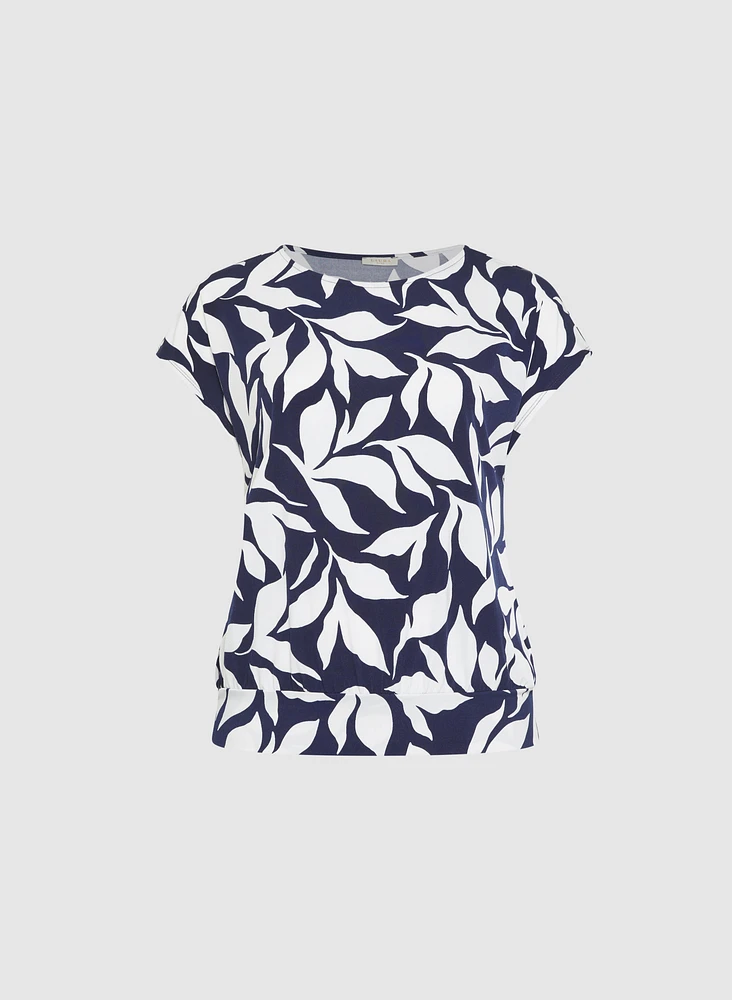 Leaf Print Top