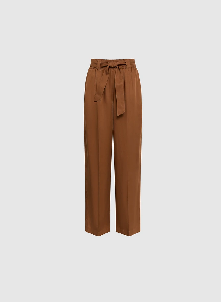 Pantalon Olivia à jambe large en Tencel