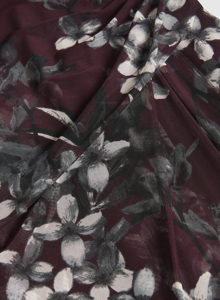 Mesh Floral Dress
