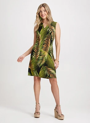 Robe à motif palmiers