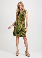 Robe à motif palmiers