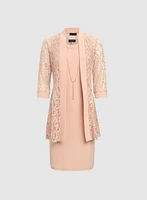 Ensemble robe et veste à paillettes
