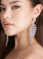 Cubic Zirconia Chandelier Earrings