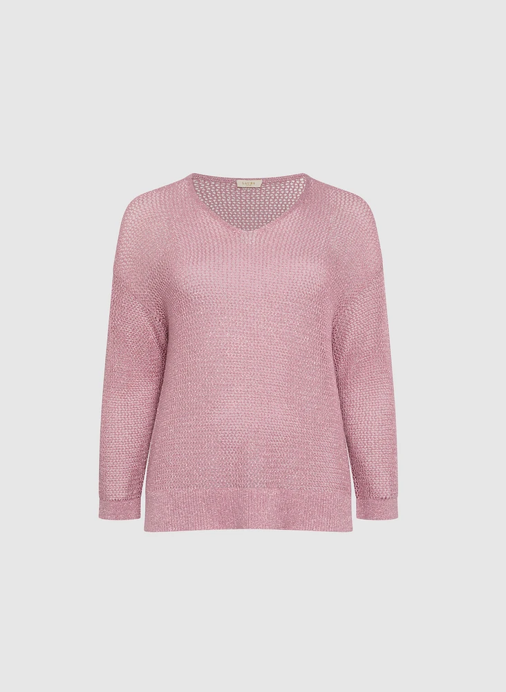 Pull en tricot ajour