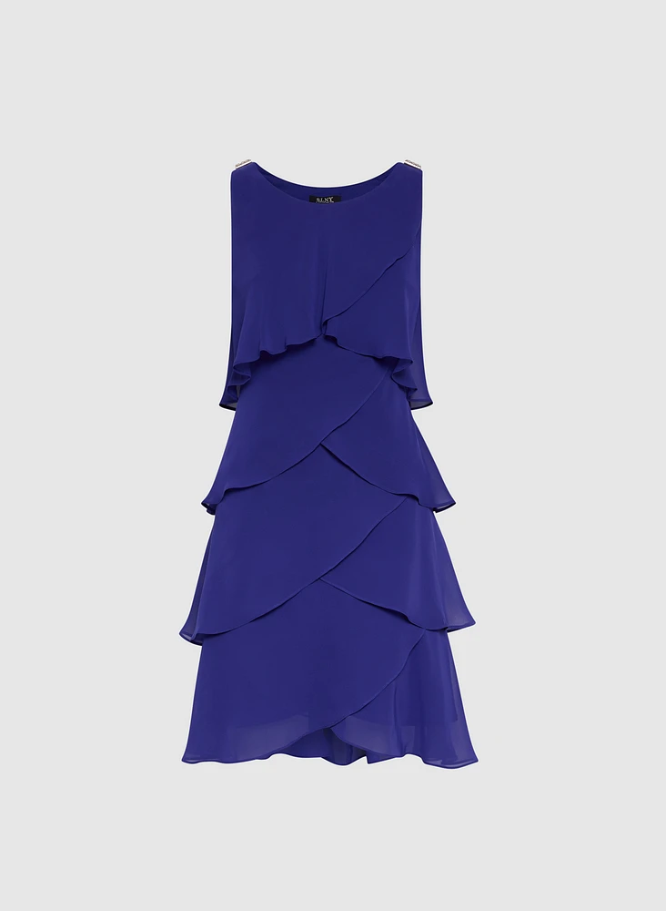 Tiered Chiffon Dress