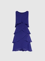 Tiered Chiffon Dress