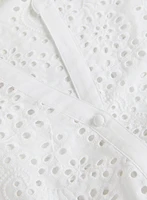 Blouse boutonnée à oeillets