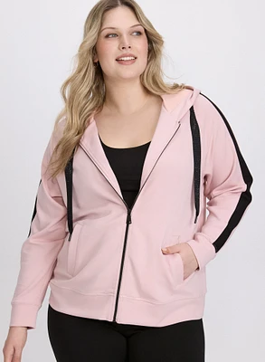 Zip-Up Hoodie Top