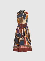 Robe à motif abstrait
