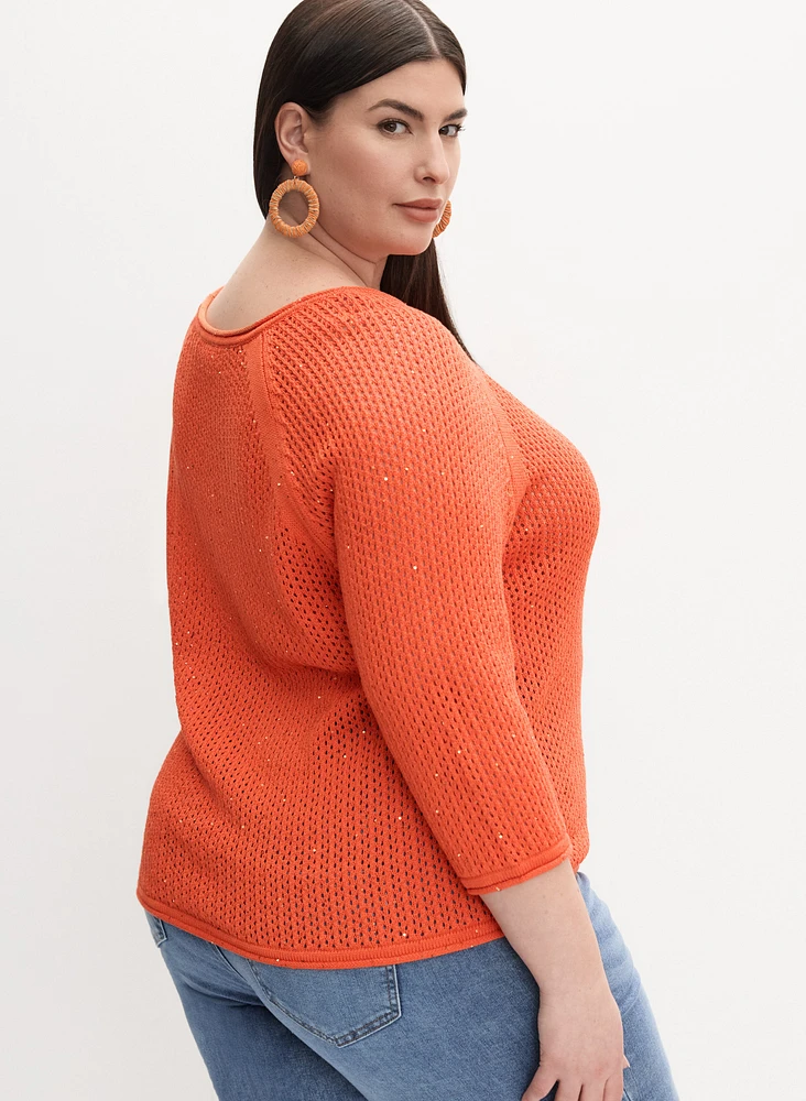 Open Knit Sweater