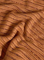 Pull manches capes en tricot ajour