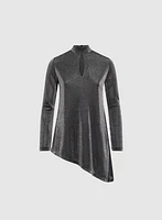 Metallic Asymmetrical Tunic