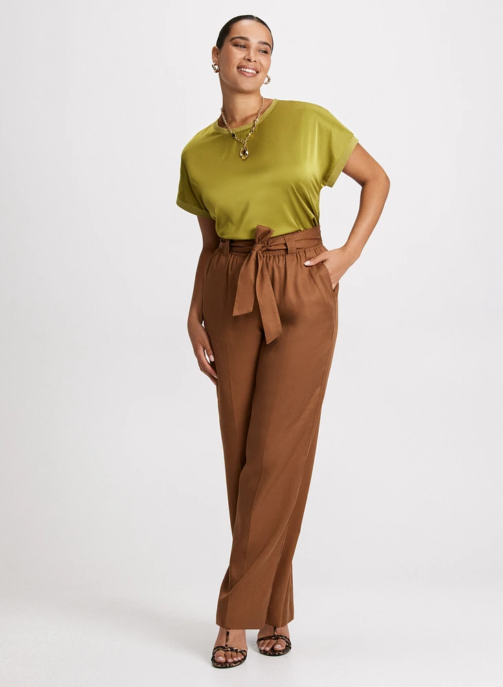 Olivia Tencel Wide-Leg Pants