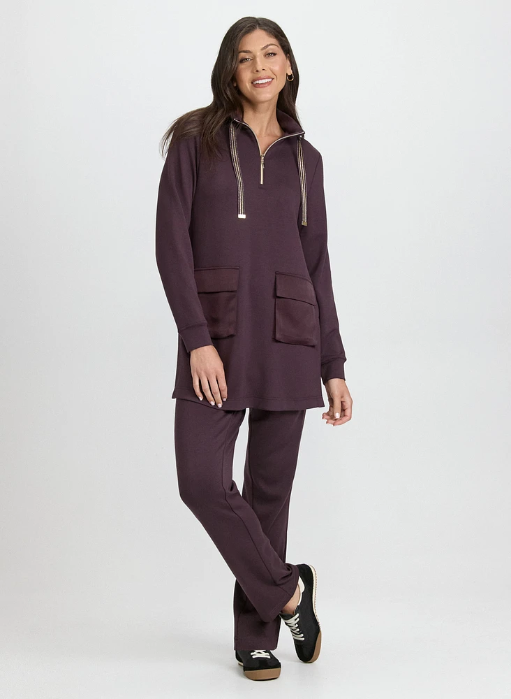 Mock Neck Scuba Tunic