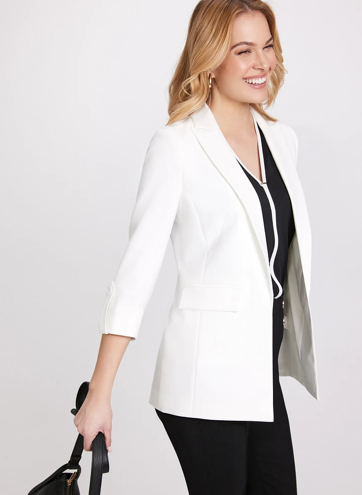 Open-Front Longline Blazer