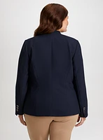 Contrast Button Blazer