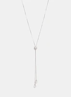 Pearl Drop Bolo Necklace
