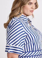 Striped Shirt Dress