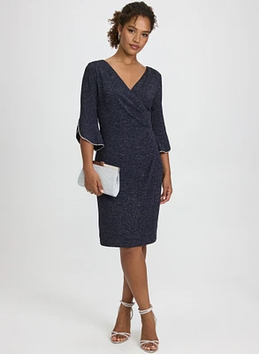 Glitter Knit Sheath Dress