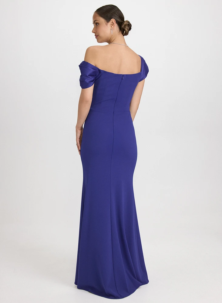 Asymmetric Off-Shoulder Dress