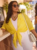 Blouse-tunique boutonnée